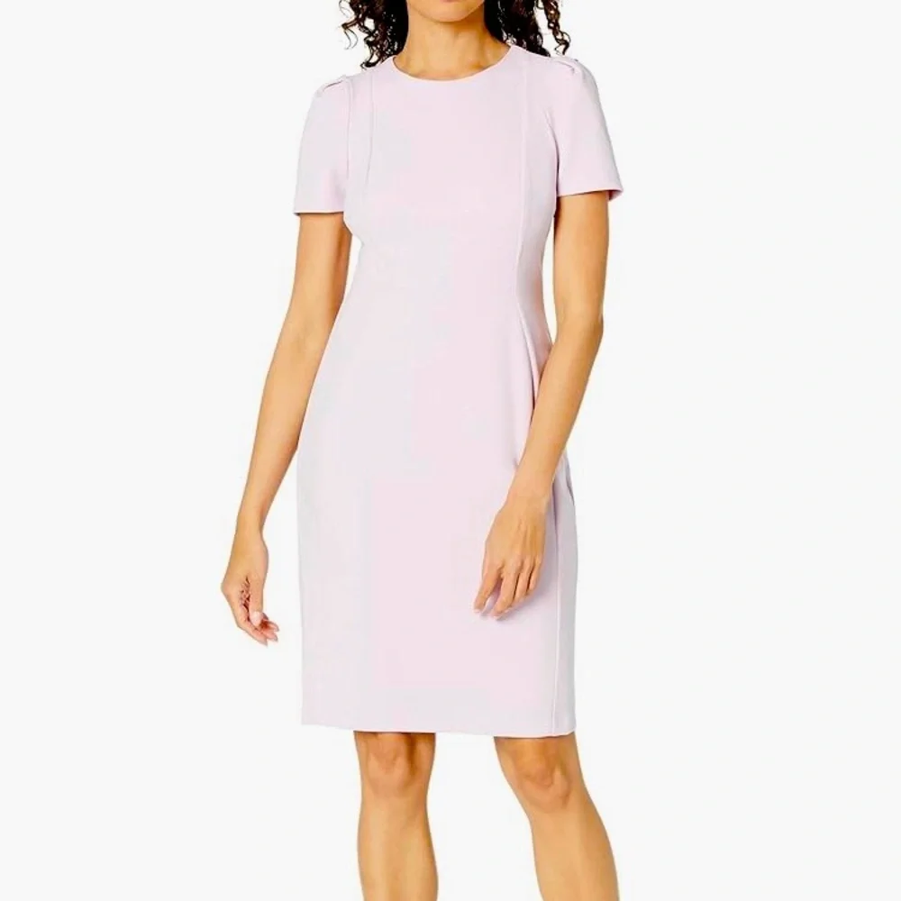 calvin klein sheath dress pink Calvin Klein | Dresses | Calvin Klein Pink Ruffled Sheath Dress For Wedding Guest